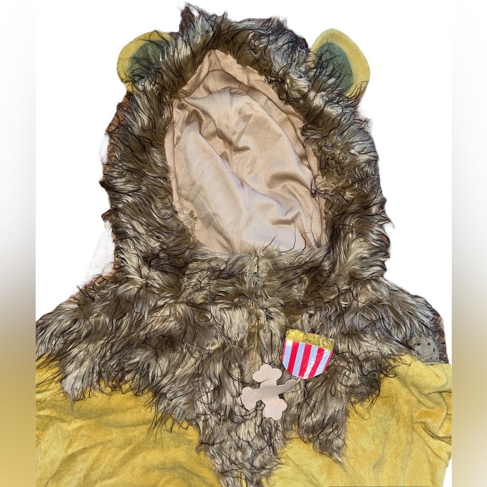 Wizard of Oz Lion Costume with Faux Fur Trim - Picture 2 of 7